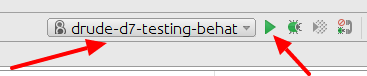 PHPStorm run Behat tests button