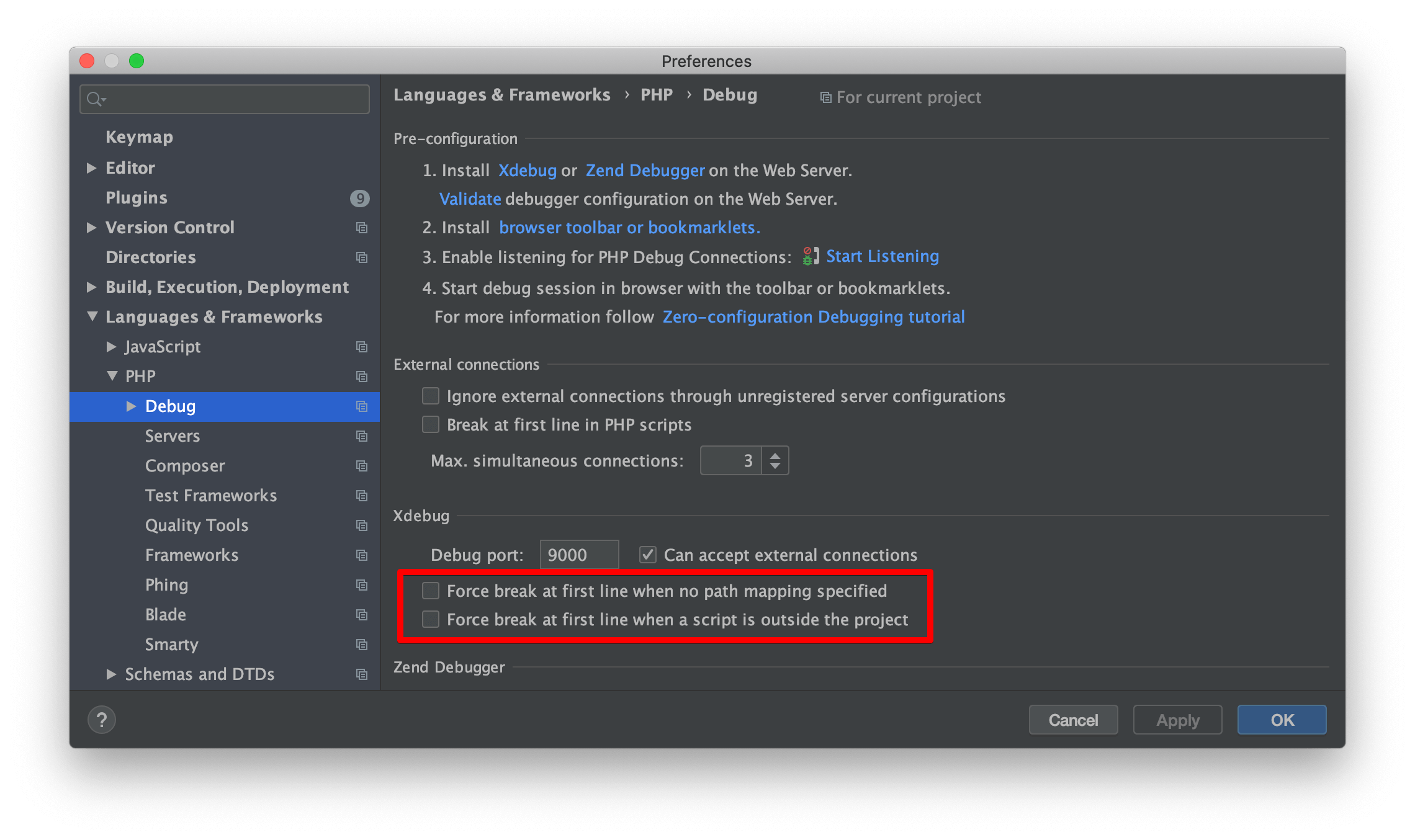 PHPStorm Xdebug Drush