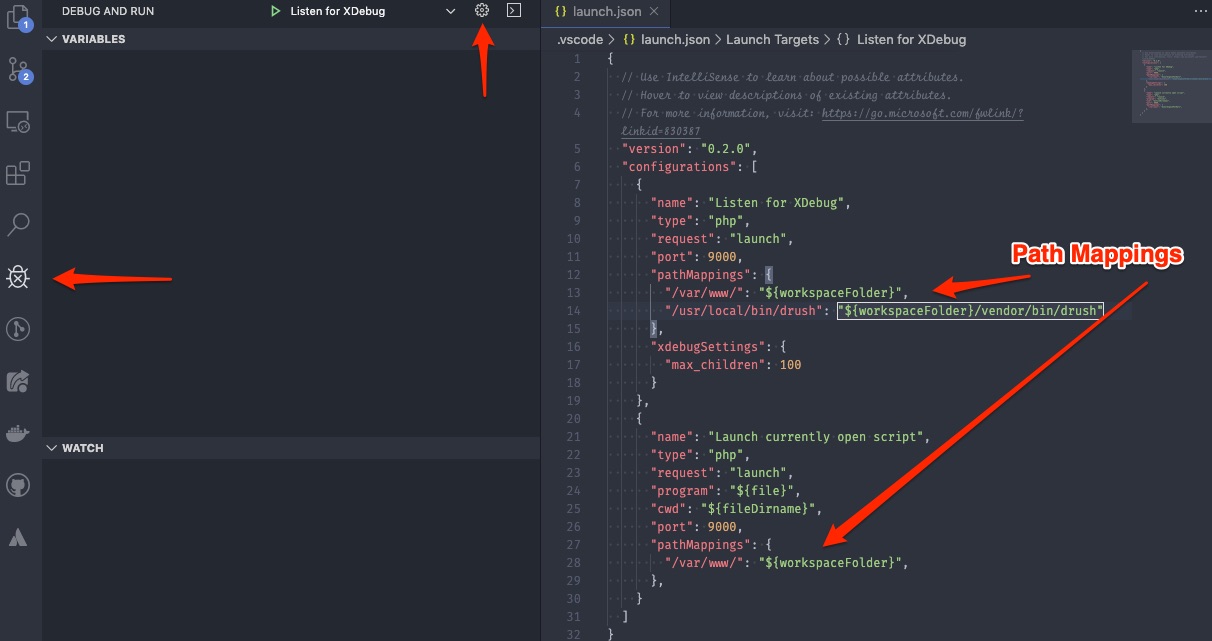 Visual Studio Xdebug Settings